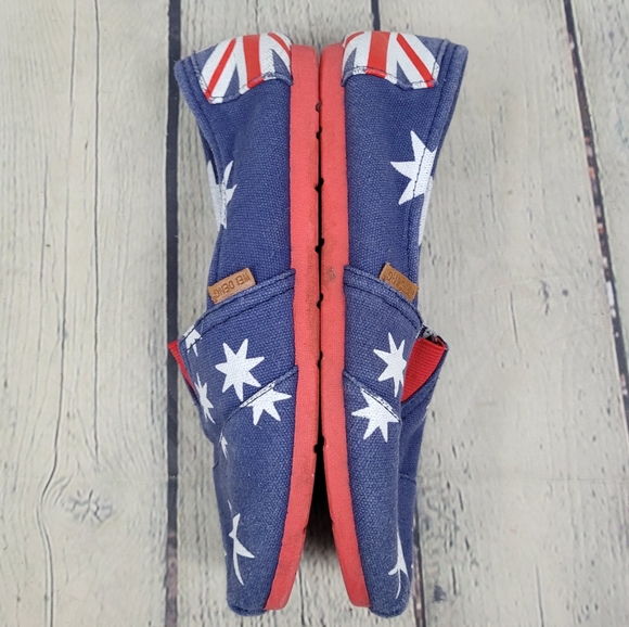 WEI DENG | union jack stars slipon flats canvas shoes - Picture 2 of 9